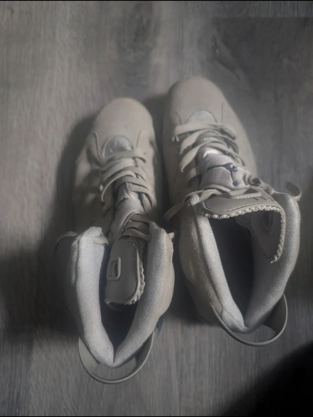 Jordan Light Gray High-Top Sneakers